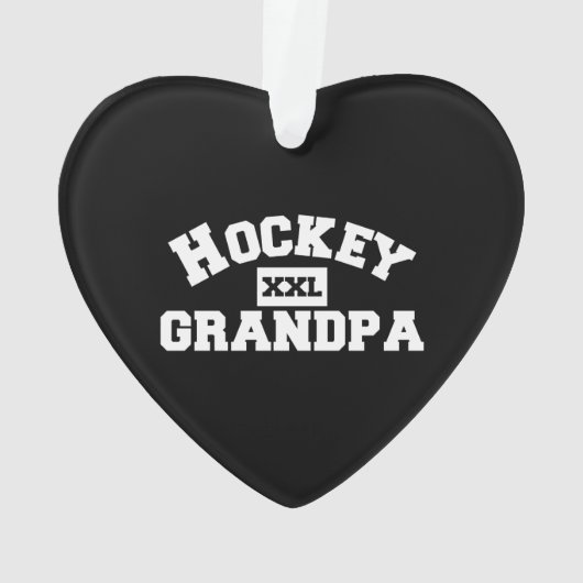 Hockey Grandpa Ornament (achterkant)