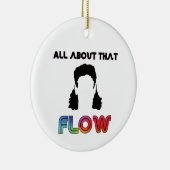 Hockey haar over die stroom keramisch ornament (Rechts)