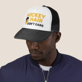 Hockey Hair niet om Blonde Hair Trucker Hat Trucker Pet (In situ)