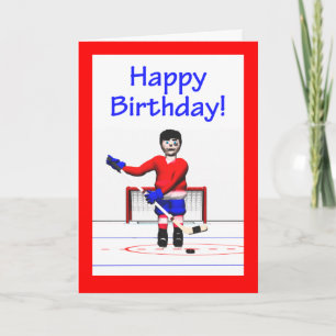Hockey Happy Birthday Kaart