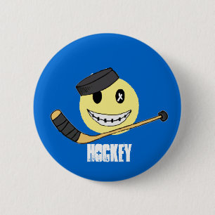 HOCKEY HAPPY RONDE BUTTON 5,7 CM