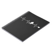 Hockey Heartbeat Pulse - Funny Hockey Player Notitieboek (Linkerzijde)