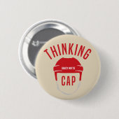 Hockey Helm Denkpet Vlam Funny Ronde Button 5,7 Cm (Voorkant /achterkant)