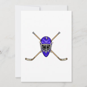 Hockey Helmet en Cross Sticks Blue Kaart