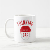Hockey Helmet Thinking Pet Koffiemok (Links)