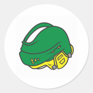Hockey Helmets Ronde Sticker
