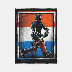 Hockey Heren Nederland Nederlandse Vlag Holland _1 Fleece Deken