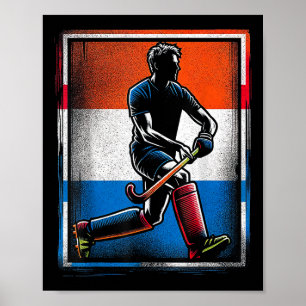 Hockey Heren Nederland Nederlandse Vlag Holland _1 Poster