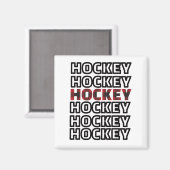 Hockey Herhalende Buffalo Plaid Magneet (Voorkant / Achterkant)