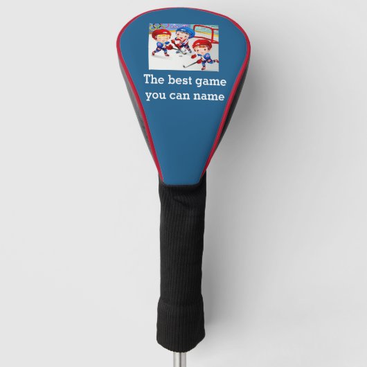 Hockey - Het beste spel dat je kunt noemen Golfheadcover (Voorkant)