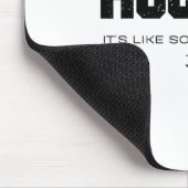 Hockey Het is als Voetbal Maar Leuk Grappige Hocke Muismat (Hoek)