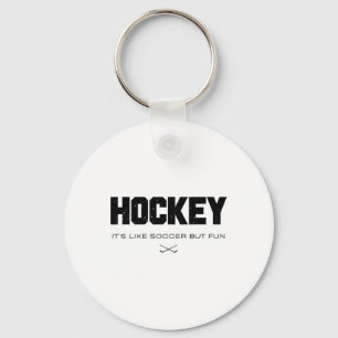 Hockey Het Is Als Voetbal Maar Leuk Grappige Hocke Sleutelhanger