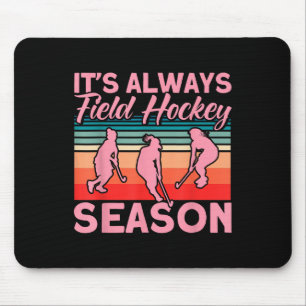 Hockey Het is altijd hockeyseizoen _1 Muismat