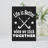 Hockey: Het leven is beter als we bij elkaar blijv Kaart (Staand voorkant)