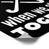 Hockey: Het leven is beter als we bij elkaar blijv Poster (Hoek)