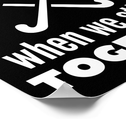 Hockey: Het leven is beter als we bij elkaar blijv Poster (Hoek)