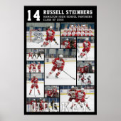 Hockey High School Senior 13 Photo Collage Poster (Voorkant)