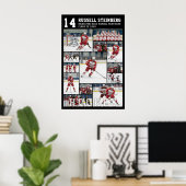 Hockey High School Senior 13 Photo Collage Poster (Thuiskantoor)