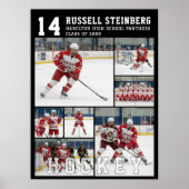 Hockey High School Senior 7 Photo Collage Poster (Voorkant)