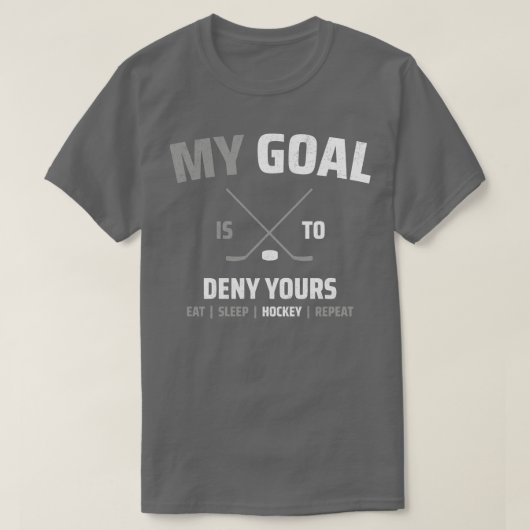 Hockey Hockey-ontwerp T-shirt (Design voorkant)