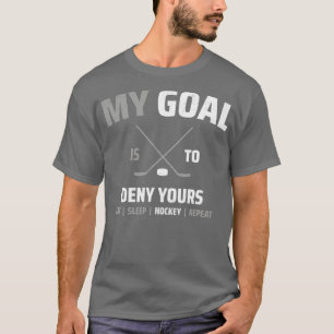 Hockey Hockey-ontwerp T-shirt