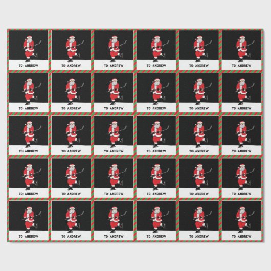 Hockey Holiday Gift Cadeaupapier (Vlak)