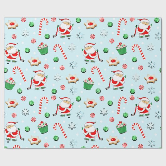 Hockey Holiday Gift Cadeaupapier (Vlak)