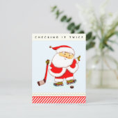 Hockey Holiday-kerstkaarten Feestdagenkaart (Staand voorkant)