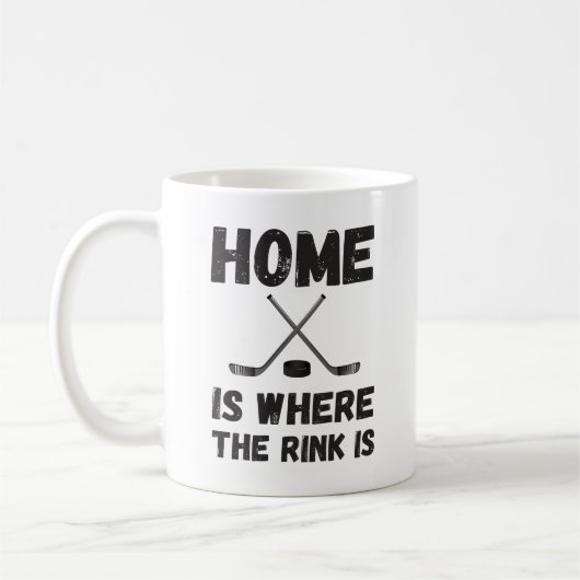 Hockey Home is waar de baan is Koffiemok (Links)