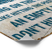 Hockey houdt de posterling niet op de stoel poster (Hoek)