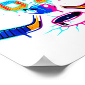 Hockey Ice Cream Drip Number 67 Player 67th Birthd Poster (Hoek)