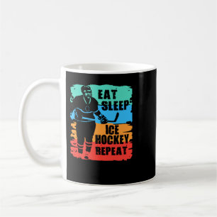 Hockey Ice Hockey Eat Sleep Hockey Player P Koffiemok