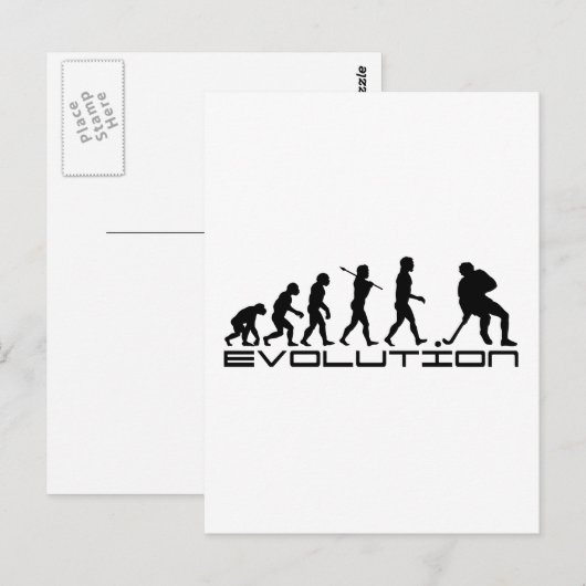Hockey Ice Hockey Sport Evolution Art Briefkaart (Voorkant / Achterkant)