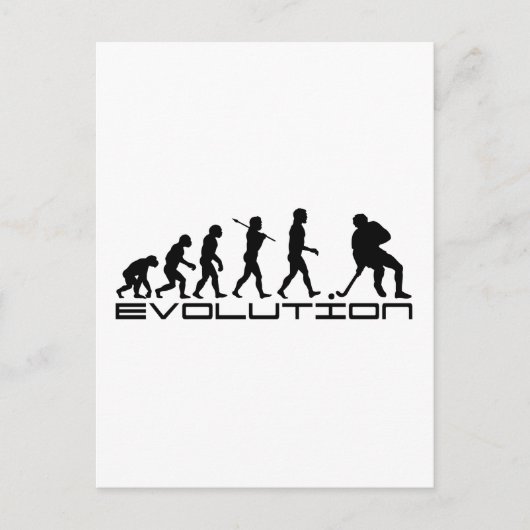 Hockey Ice Hockey Sport Evolution Art Briefkaart (Voorkant)