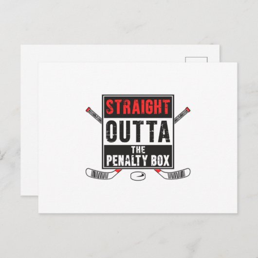 Hockey Ice Hockey Stick Sport Team Grappig cadeau Briefkaart (Voorkant / Achterkant)