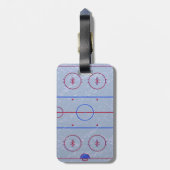 Hockey Ice Rink Bagagelabel (Achterkant verticaal)