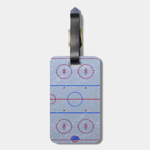 Hockey Ice Rink Bagagelabel