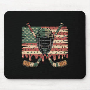 Hockey Ijs Camouflage Usa Vlag  Muismat