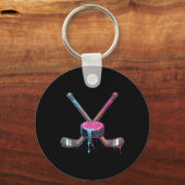Hockey Ijs Cream Drip Jongens Jeugd Kinderen Manne Sleutelhanger (Voorkant)