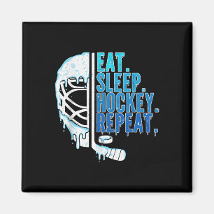 Hockey Ijs Drip Eet Slaap Hockey Herhaal Jongens Magneet