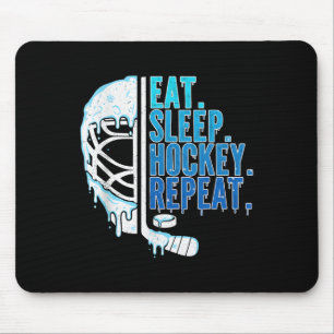 Hockey Ijs Drip Eet Slaap Hockey Herhaal Jongens Muismat