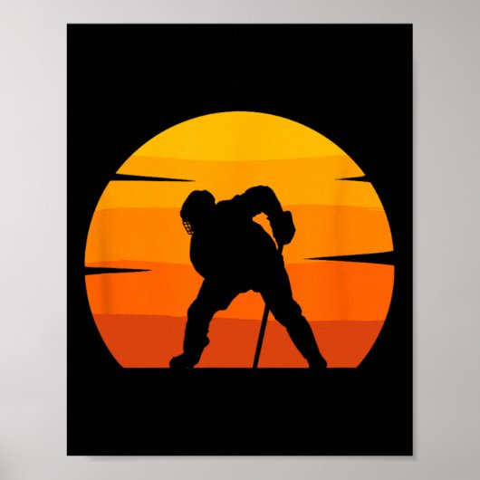 Hockey IJshockey Speler Gift 10 Poster (Voorkant)
