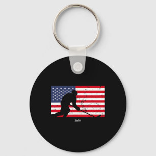 Hockey IJshockey Speler Gift 3 Sleutelhanger