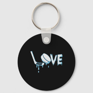 Hockey Ijsje Drip Jongens Ijshockey Liefde Jeugd P Sleutelhanger
