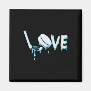 Hockey Ijsje Drip Jongens Ijshockey Liefde Jongere Magneet