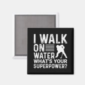 Hockey ik loop op water magneet (Voorkant / Achterkant)
