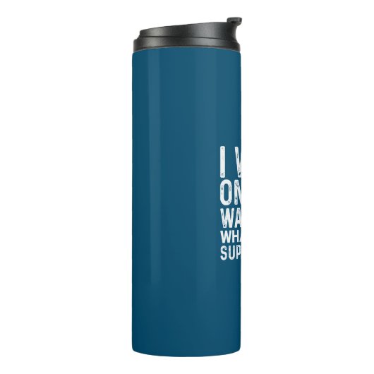 Hockey ik loop op water thermosbeker (Gedraaid links)