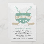 Hockey Invitation Kaart (Voorkant / Achterkant)