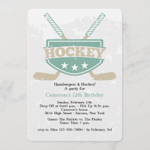 Hockey Invitation Kaart