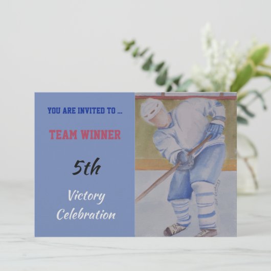 HOCKEY INVITE KAART (Staand voorkant)